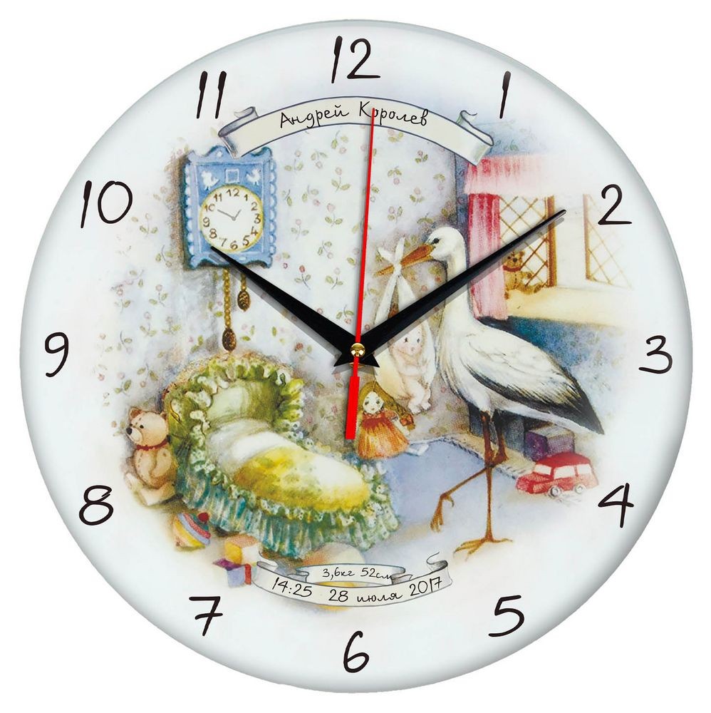 Часы стеклянные на заказ Time Wheel - 5