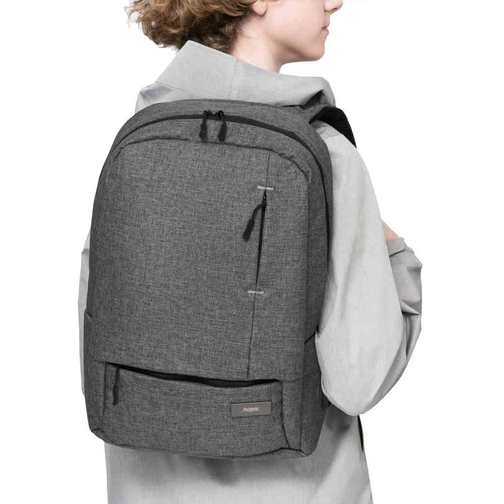 Рюкзак Migliores с USB разъемом, серый/бирюза - 7