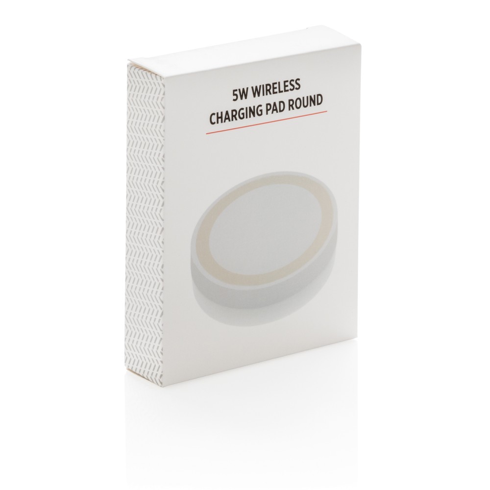 Док-станция для беспроводной зарядки Round, белая - 4