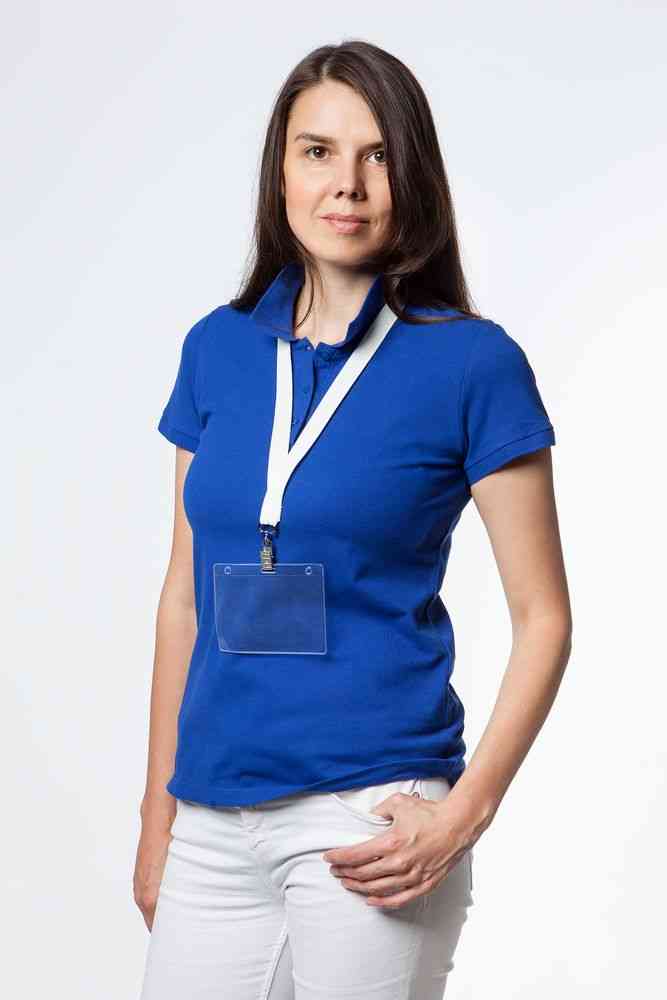 Лента для бейджа Neckband, белая - 4