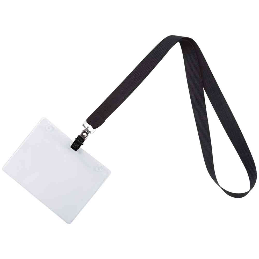 Лента для бейджа Neckband, черная - 2