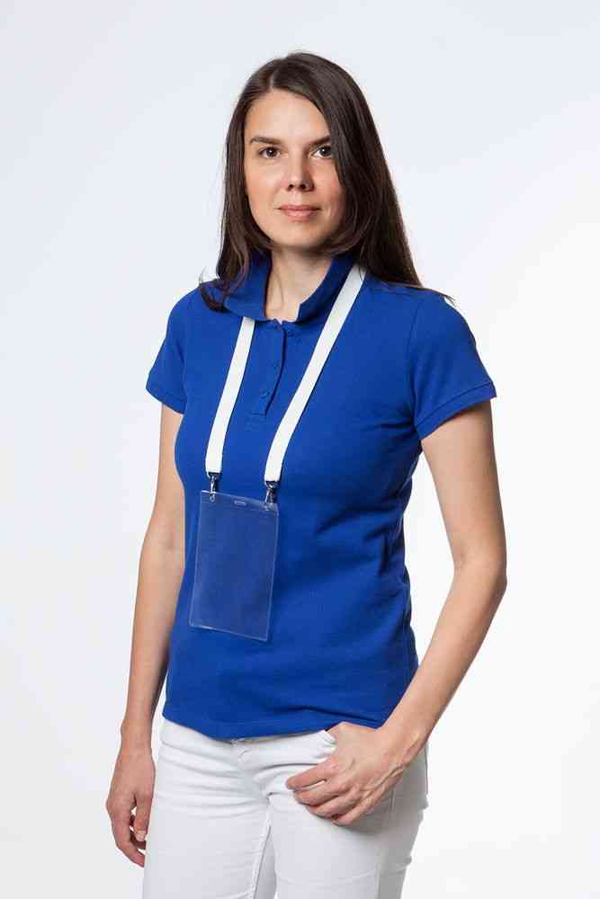 Лента для бейджа с 2 карабинами Carabine Duo, белая - 4