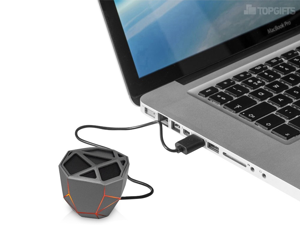 Портативная колонка Geo, 5 цветов подсветки - 10