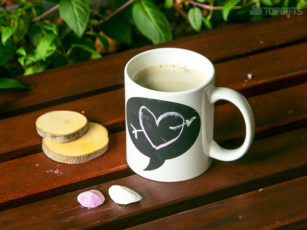 Кружка с покрытием для рисования мелом Tiza - 4