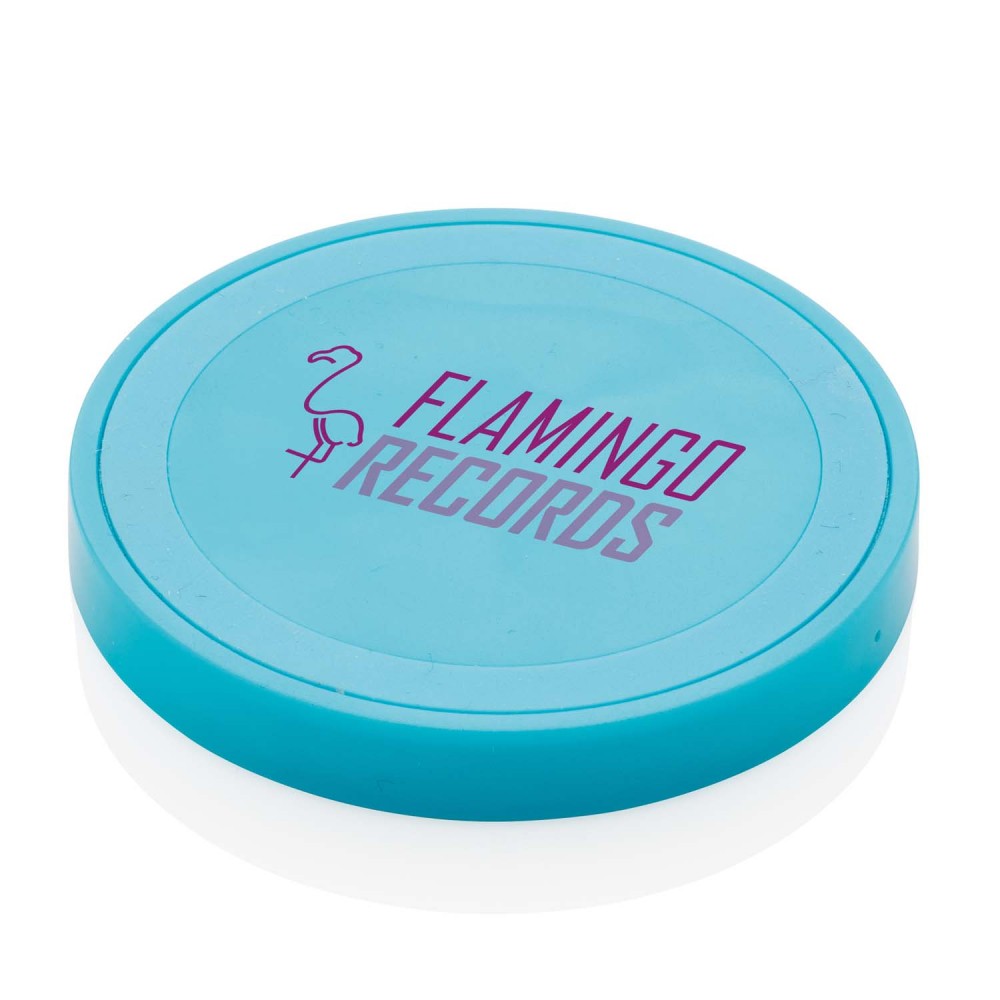 Док-станция для беспроводной зарядки Round, голубая - 5