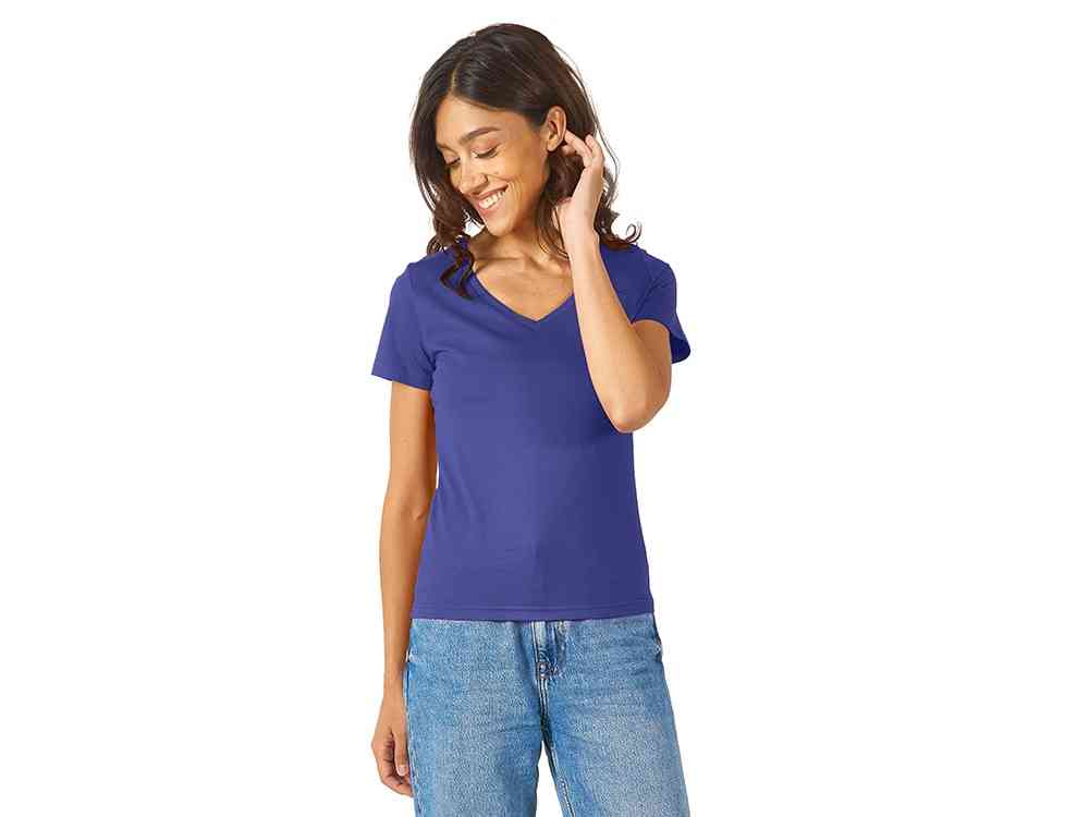 Футболка Heavy Super Club женская с V-образным вырезом - 3