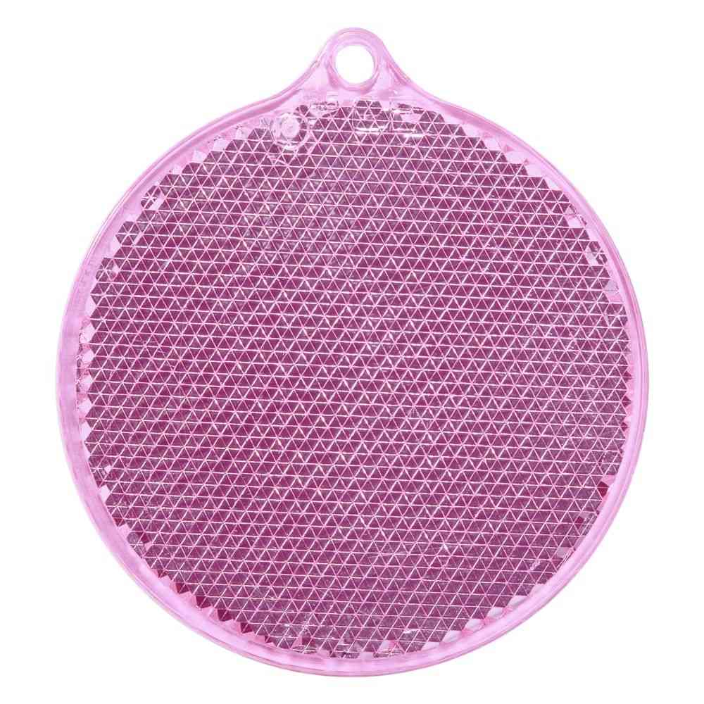 Пешеходный светоотражатель &laquo;Круг&raquo;, розовый