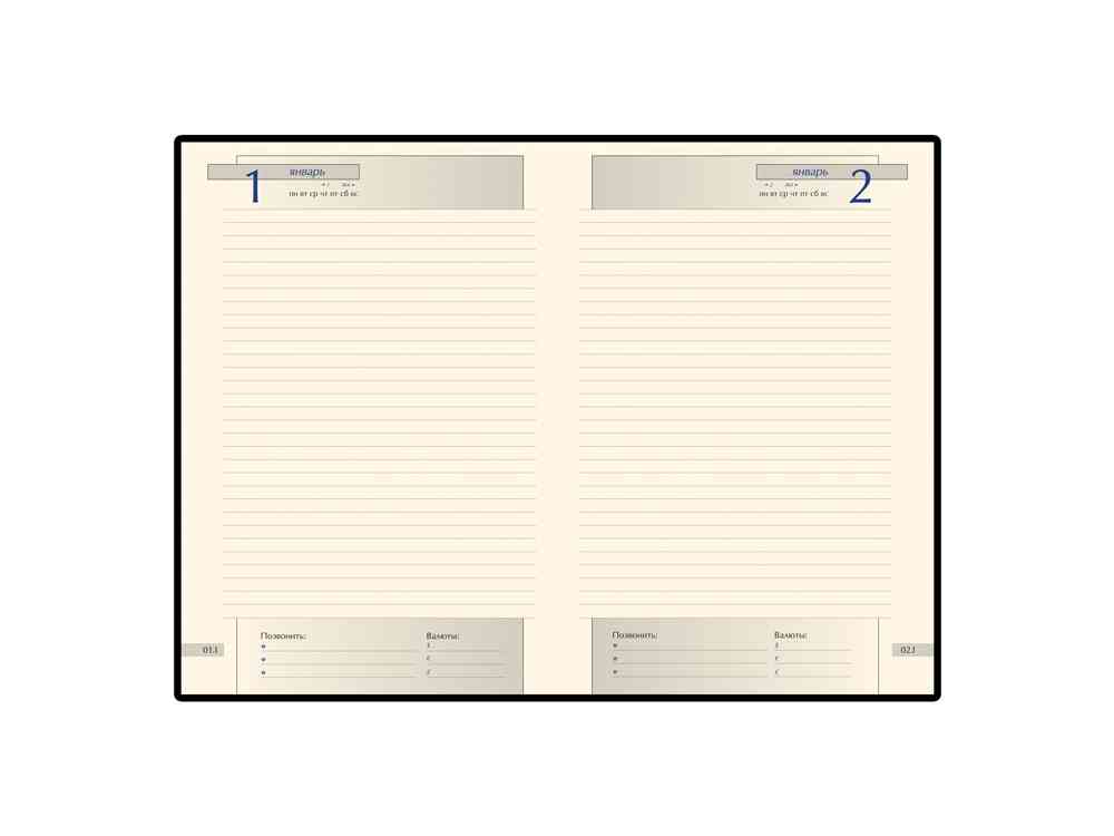 Ежедневник А5 полудатированный Imperium - 2