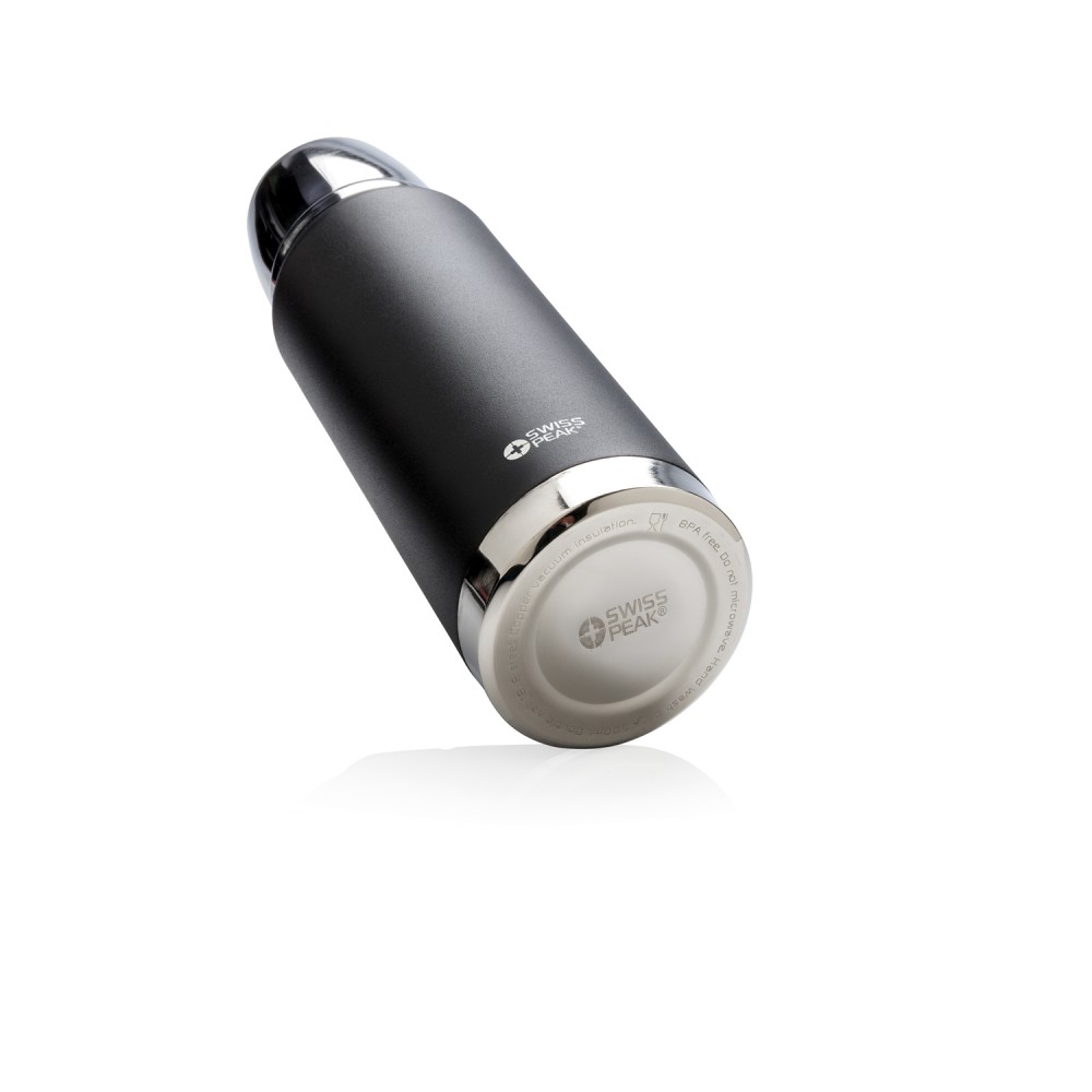 Вакуумный термос Elite с внутренним медным покрытием, 0,5 л, черный - 6