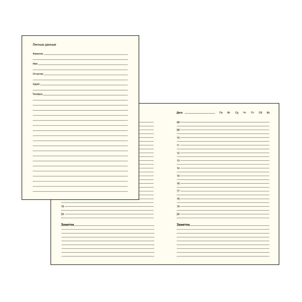 Ежедневник недатированный "Монти", формат А5 - 6