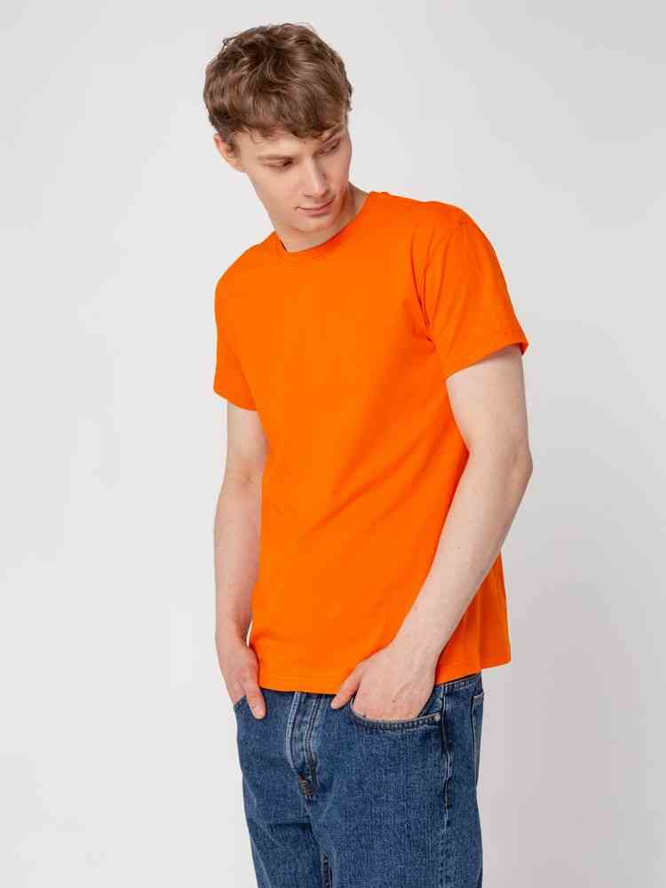 Футболка унисекс T-Bolka 160, оранжевая - 5