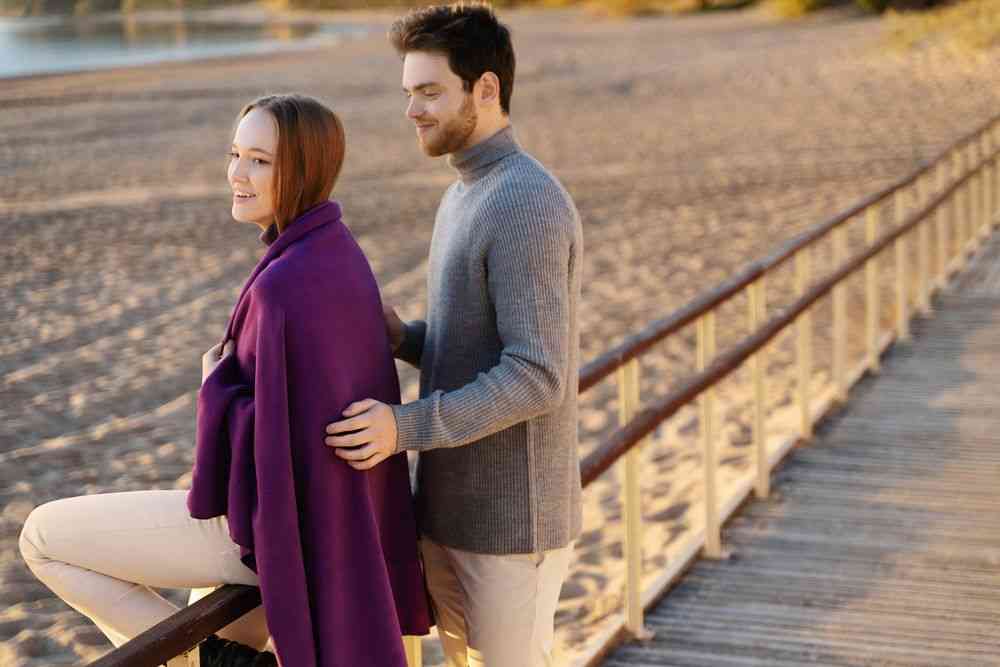 Флисовый плед Warm&Peace, синий - 7