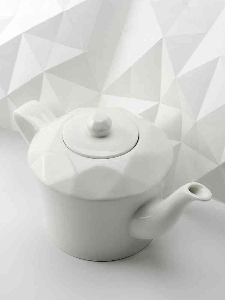 Чайник Diamante Bianco в подарочной коробке, белый - 5