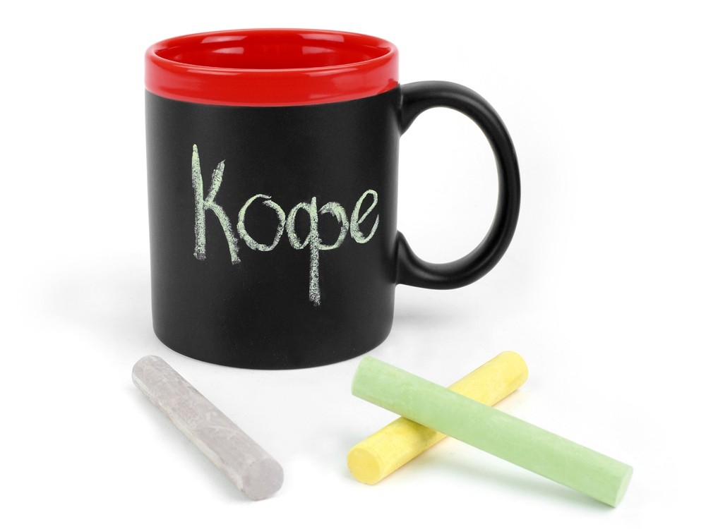 Кружка с покрытием для рисования мелом Да Винчи - 2