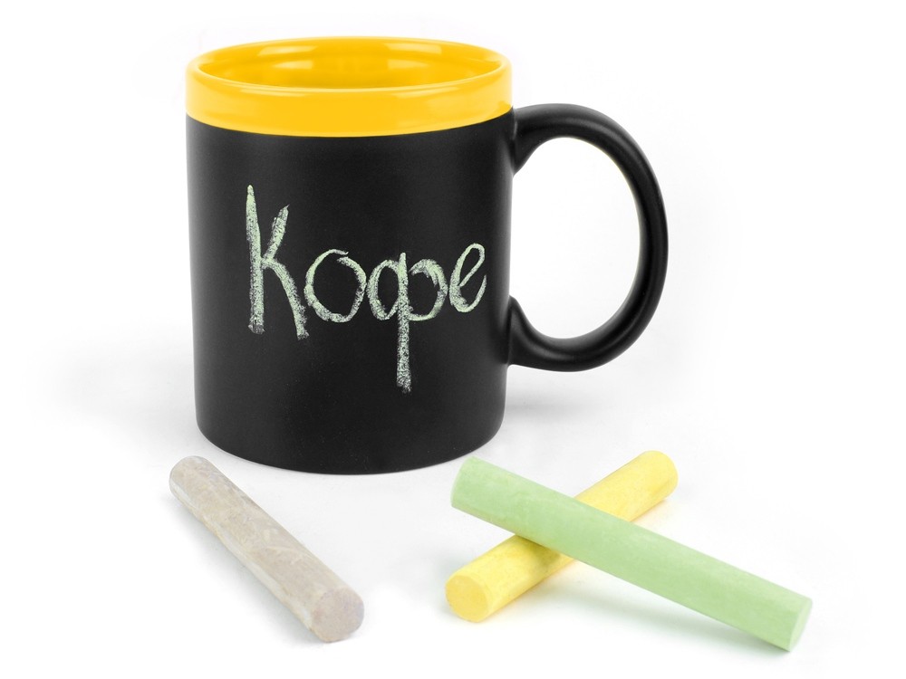 Кружка с покрытием для рисования мелом Да Винчи - 2