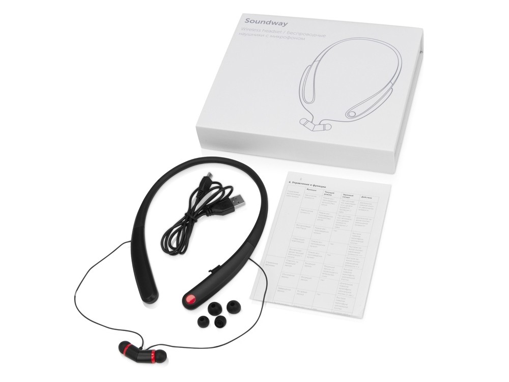 Беспроводные наушники с микрофоном Soundway - 4