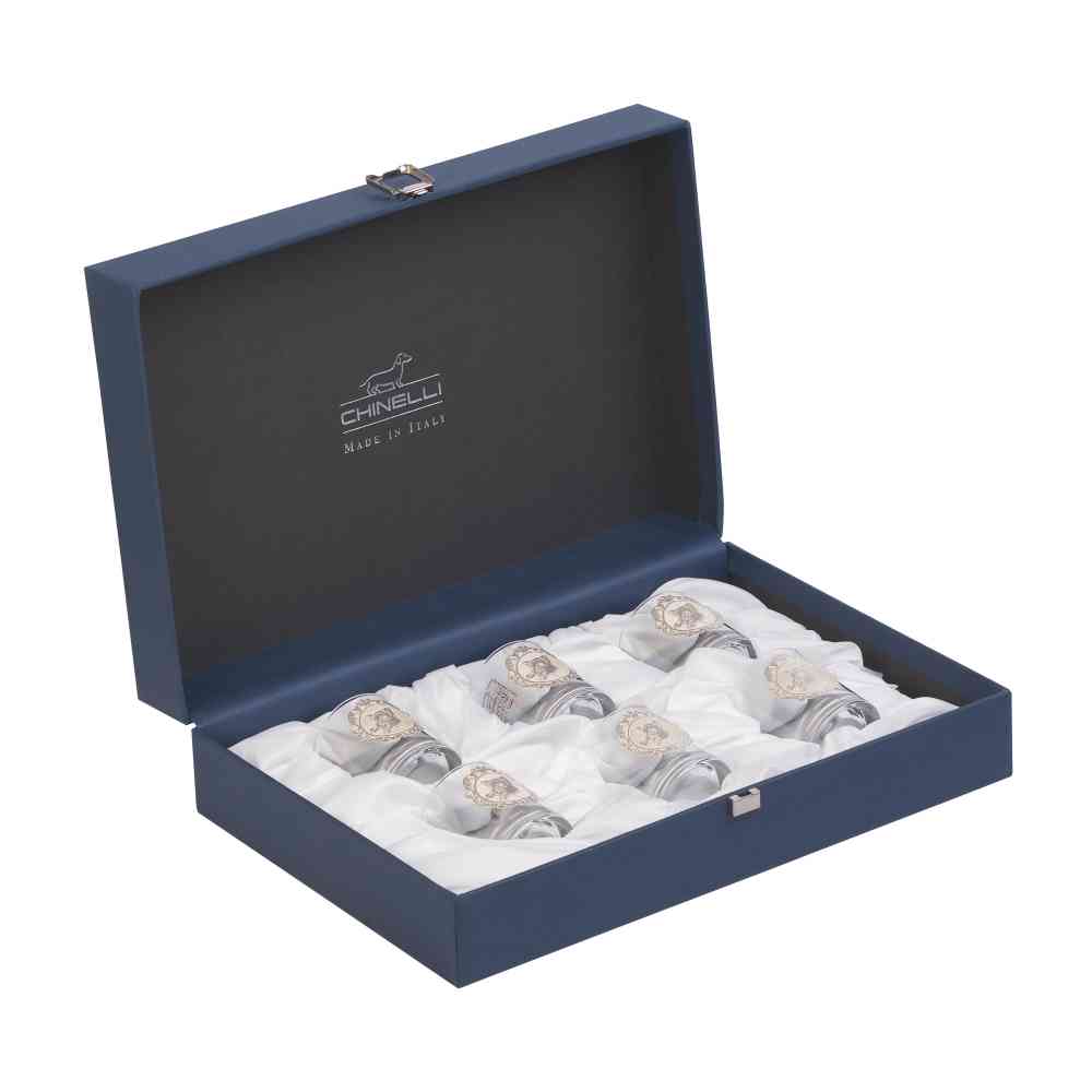 Набор для водки "Tocai", 6 стопок, посеребрение - 2