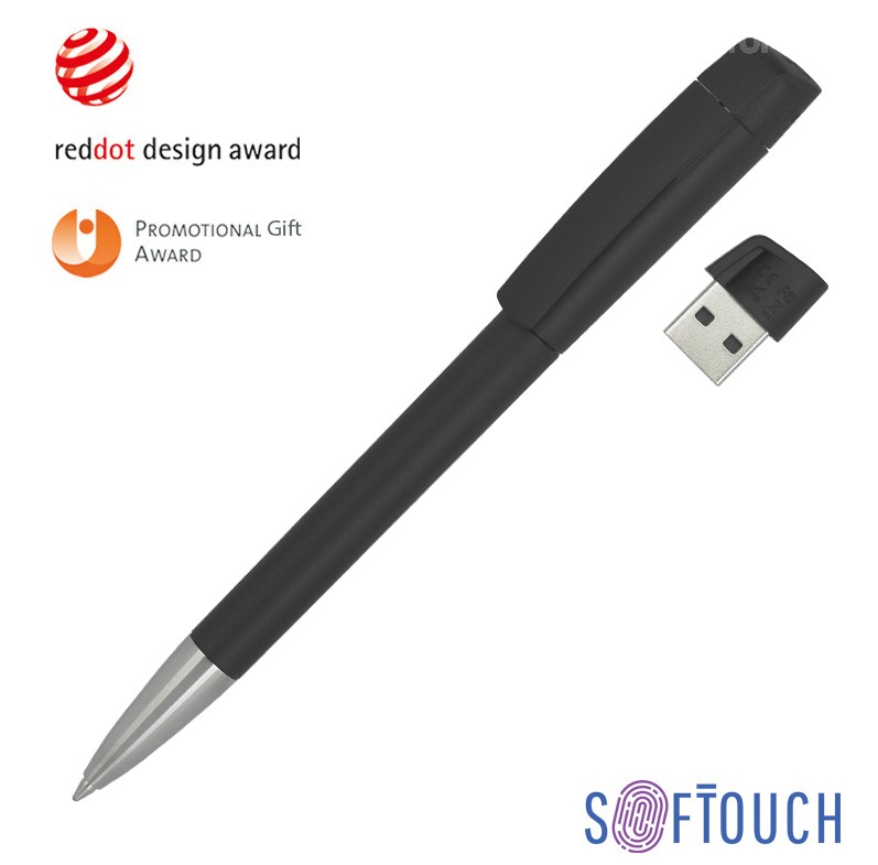 Ручка с флеш-картой USB 16GB "TURNUSsoftgrip M" №0