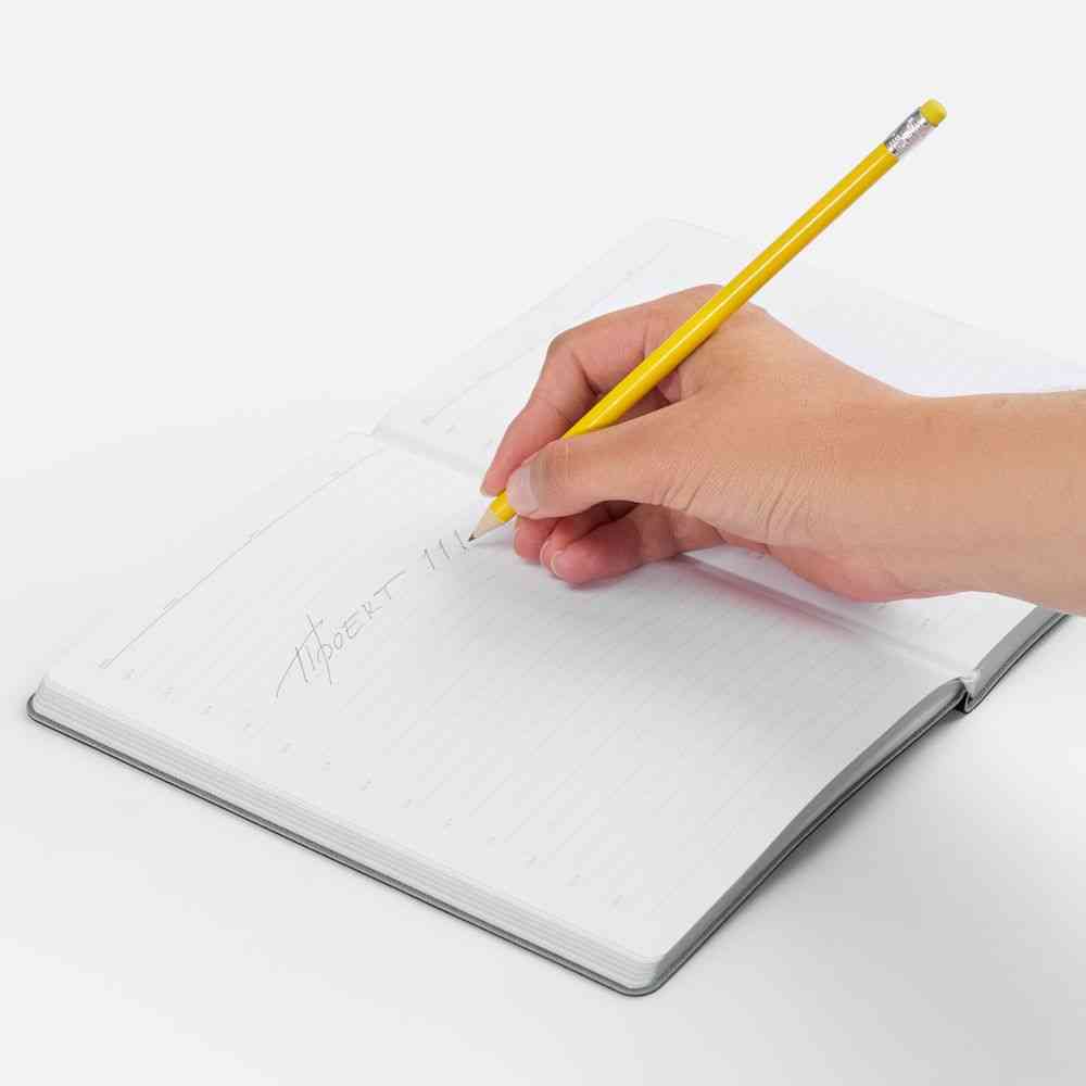 Карандаш простой Hand Friend с ластиком, желтый - 2