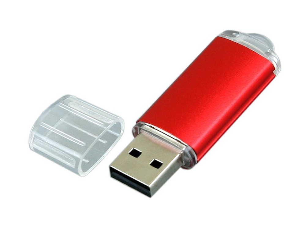 USB 2.0- флешка на 16 Гб с прозрачным колпачком №1