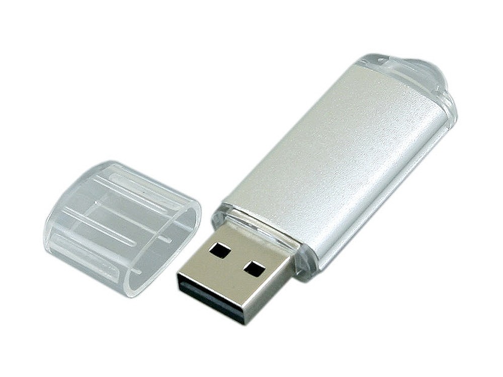USB 2.0- флешка на 16 Гб с прозрачным колпачком - 2