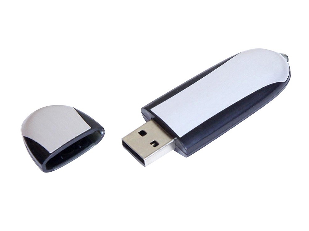 USB 2.0- флешка промо на 32 Гб овальной формы - 2