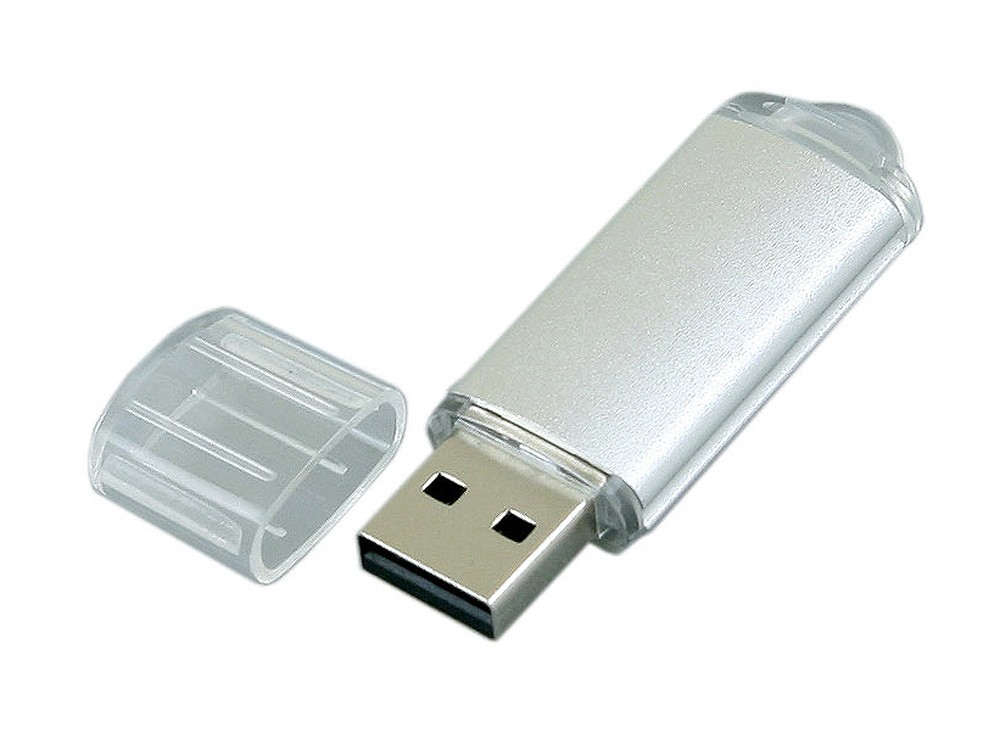 USB 2.0- флешка на 64 Гб с прозрачным колпачком - 2