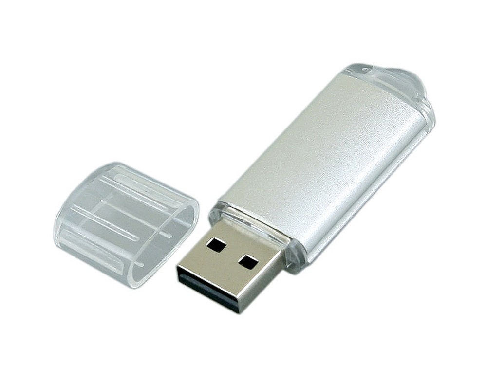USB 2.0- флешка на 32 Гб с прозрачным колпачком - 2