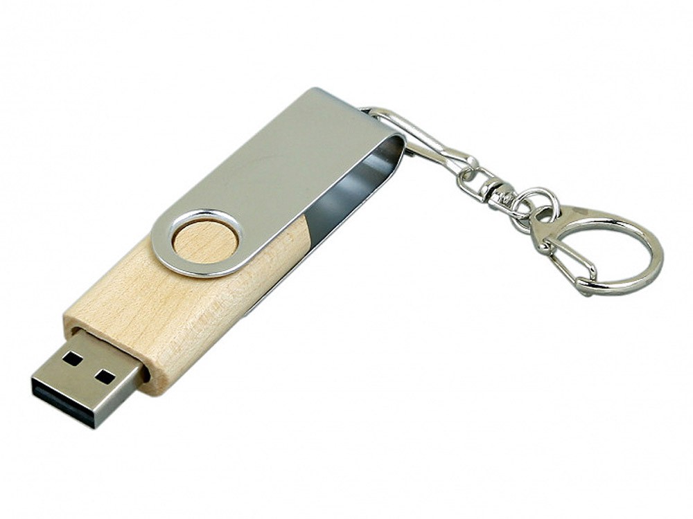 USB 2.0- флешка промо на 64 Гб с поворотным механизмом - 2