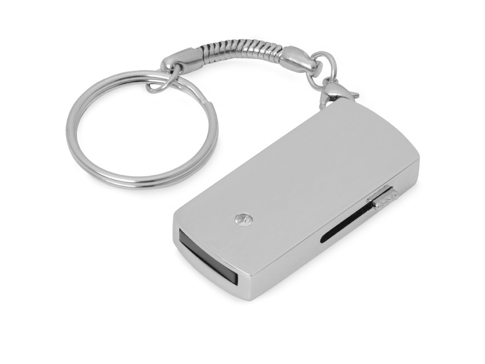 USB 2.0- флешка на 32 Гб с выдвижным механизмом и мини чипом - 3