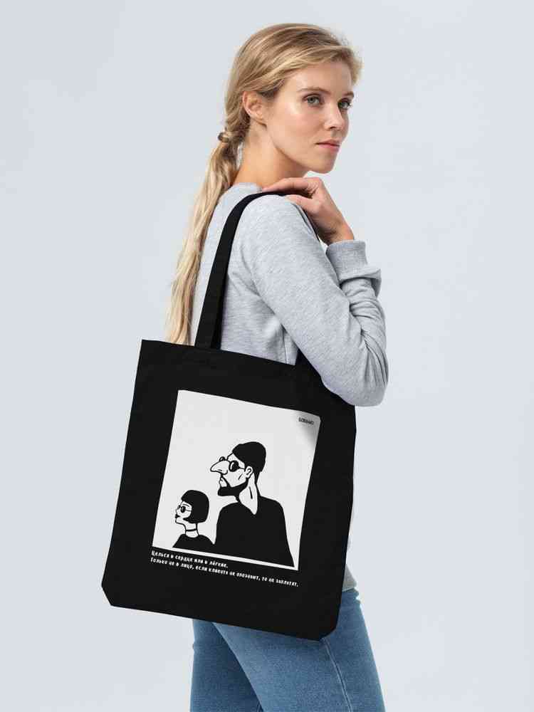 Холщовая сумка «Леон», черная - 6