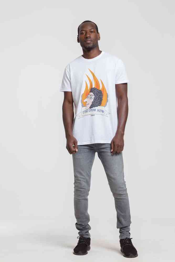Футболка «Глаголом жечь», белая - 4
