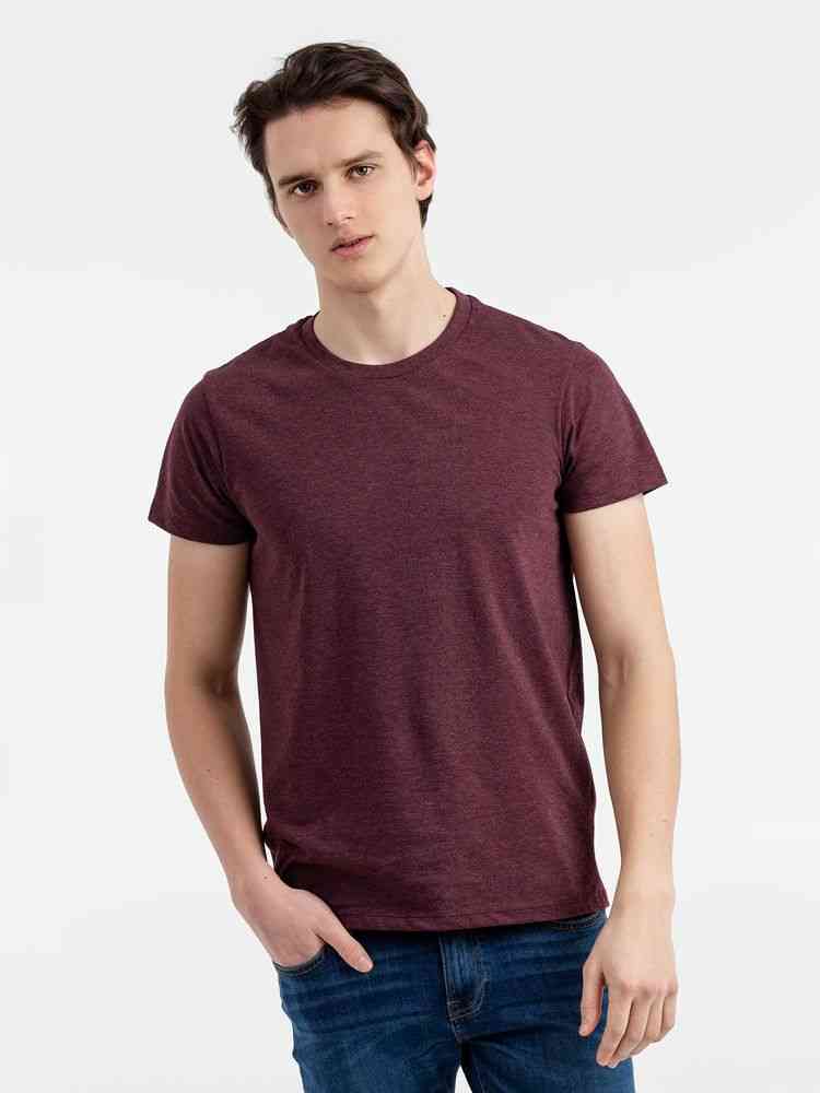 Футболка мужская Regent Fit 150, бордовый меланж - 2