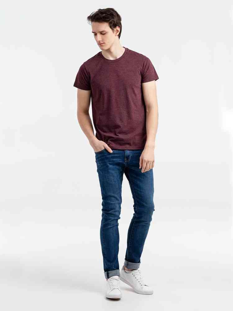 Футболка мужская Regent Fit 150, бордовый меланж - 4