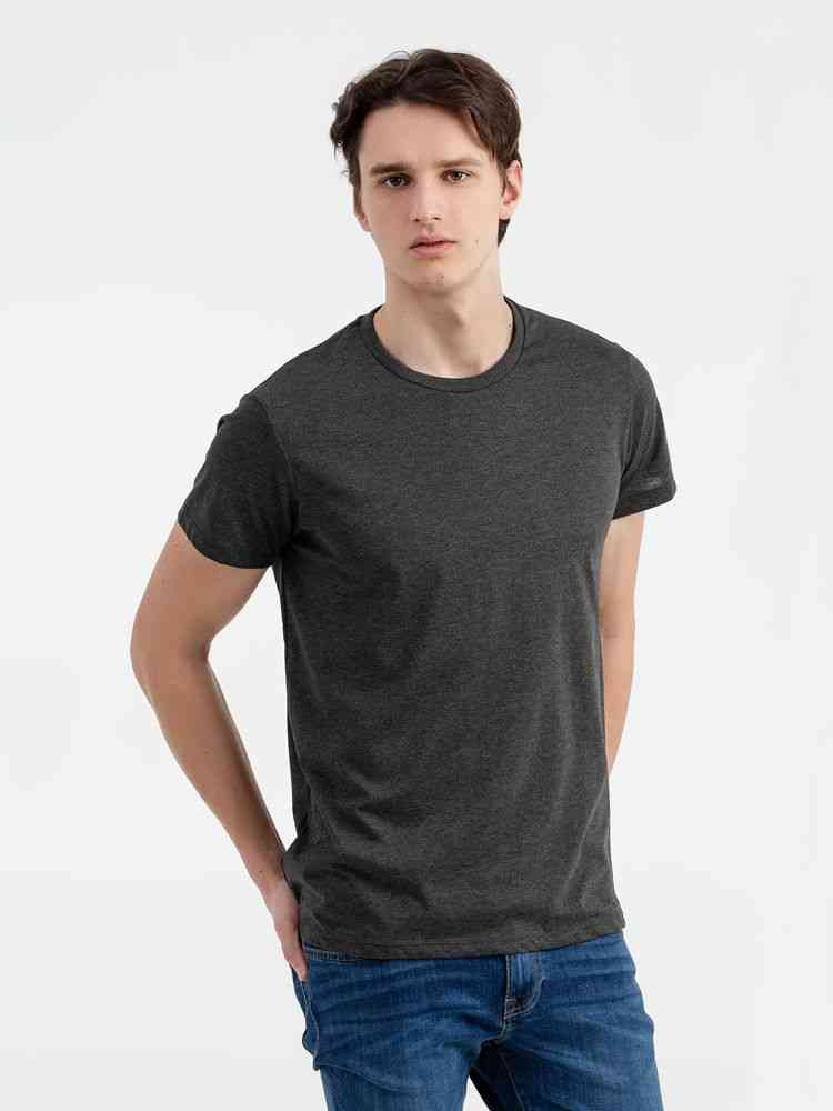 Футболка мужская Regent Fit 150, черный меланж - 2
