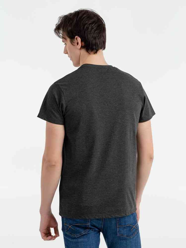 Футболка мужская Regent Fit 150, черный меланж - 3