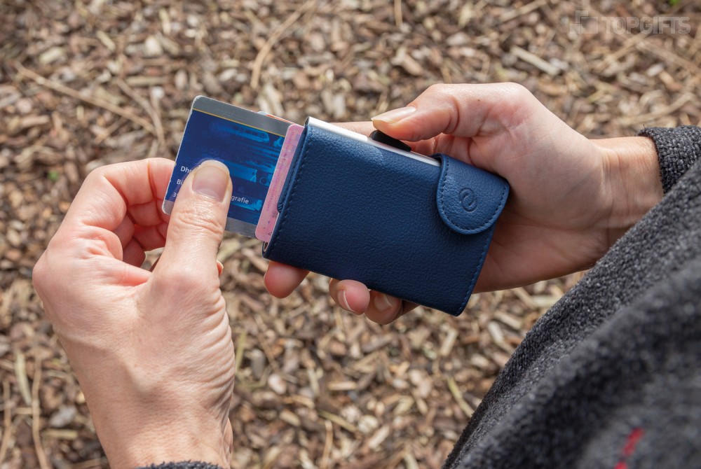Кошелек с держателем для карт C-Secure RFID, голубой №11