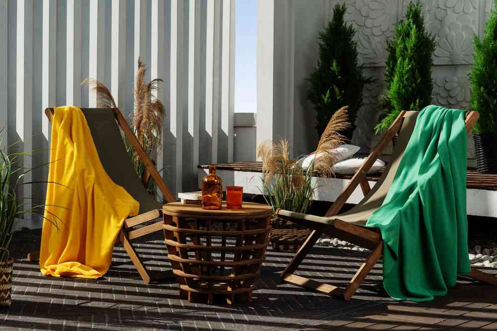 Флисовый плед Warm&Peace, зеленый - 5