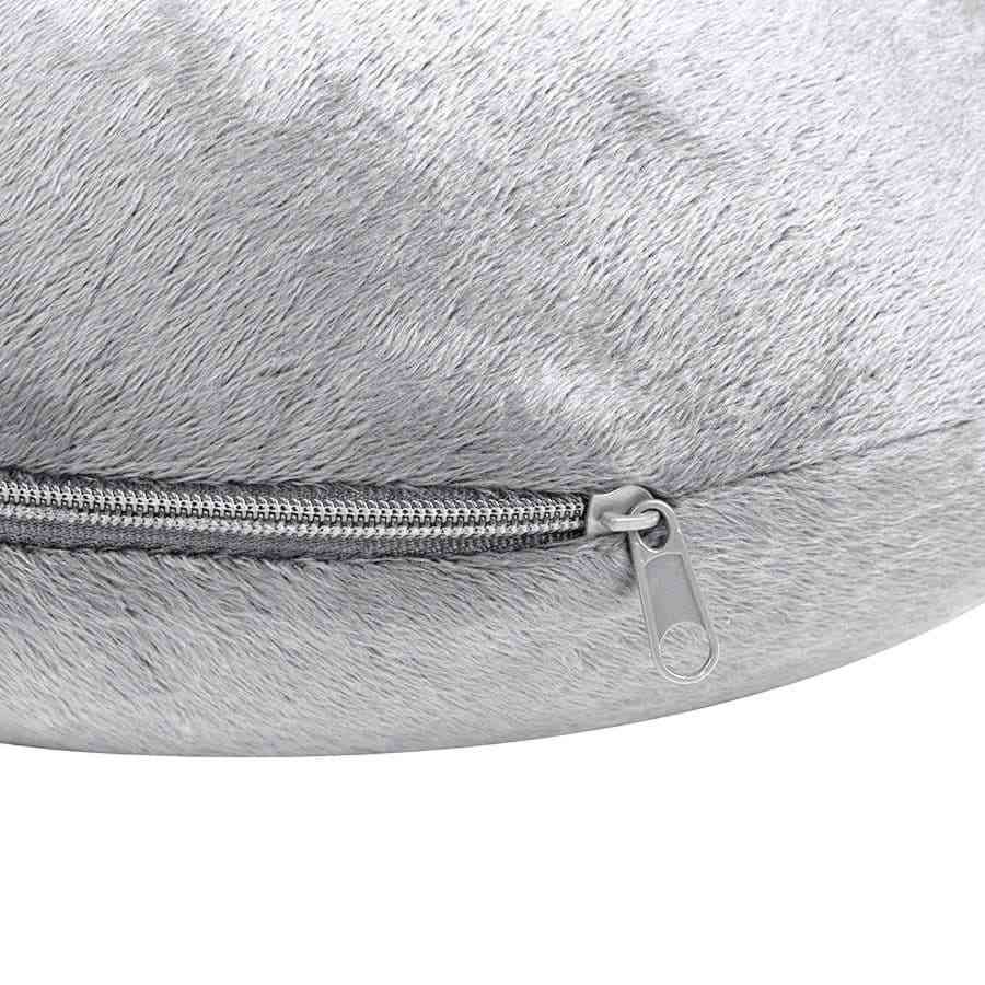 Подушка дорожная  "SOFT"; memory foam, микрофибра,серый - 3