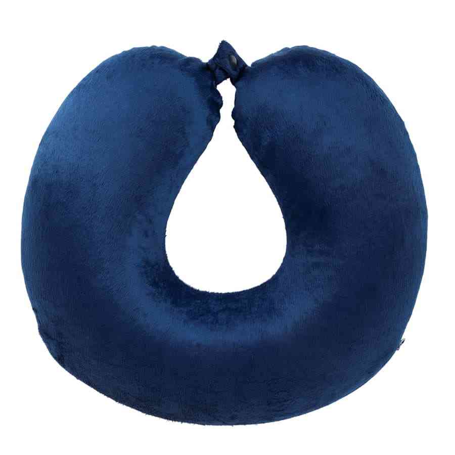 Подушка дорожная  "SOFT"; memory foam, микрофибра синий - 2