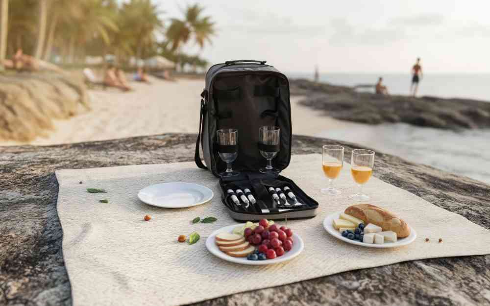 Набор для пикника "Эквадор" на 4 персоны с холодильным отделением - 7