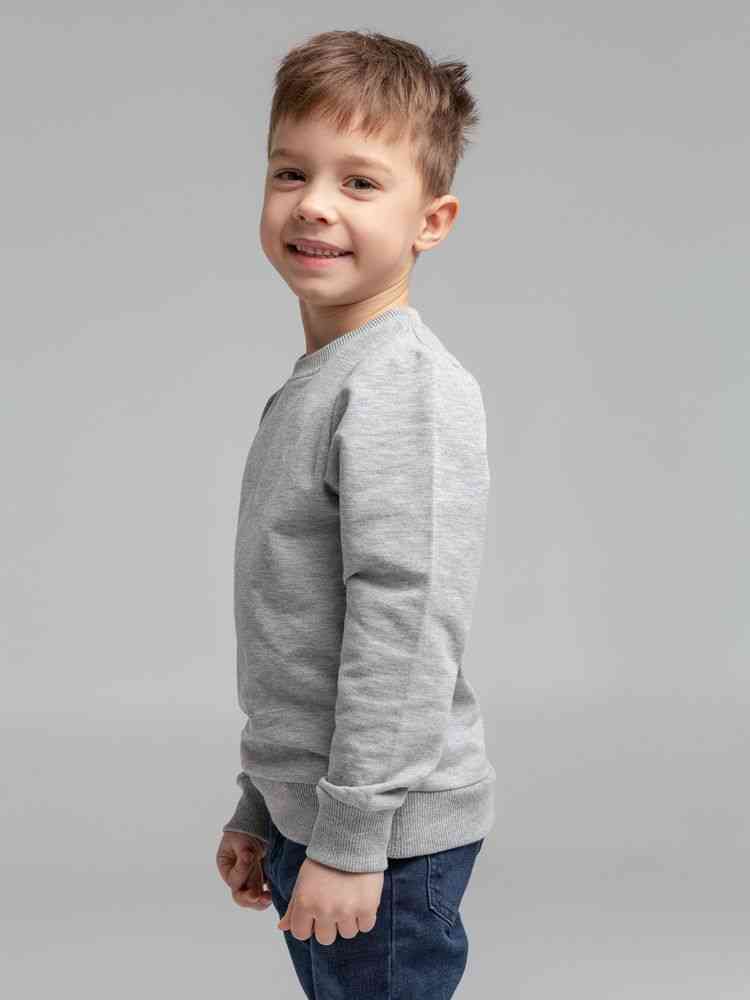 Свитшот детский Toima Kids, серый меланж - 7