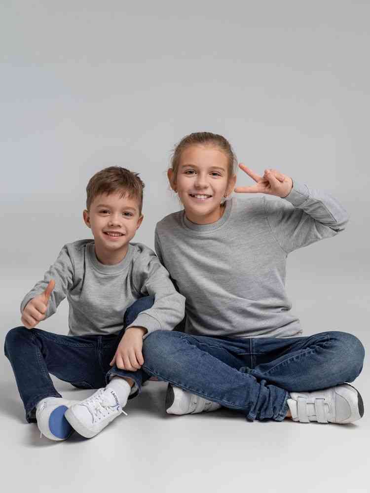 Свитшот детский Toima Kids, серый меланж - 12