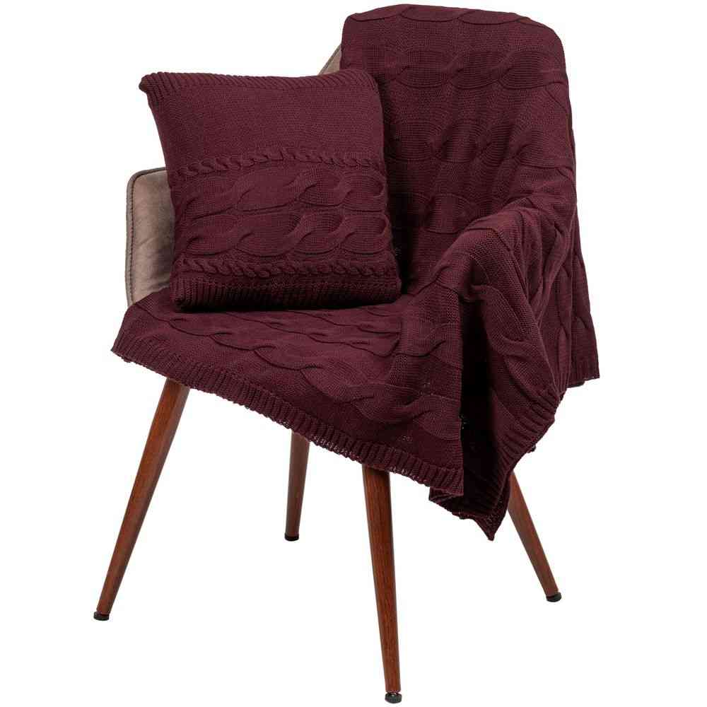 Подушка Stille, бордовая - 5