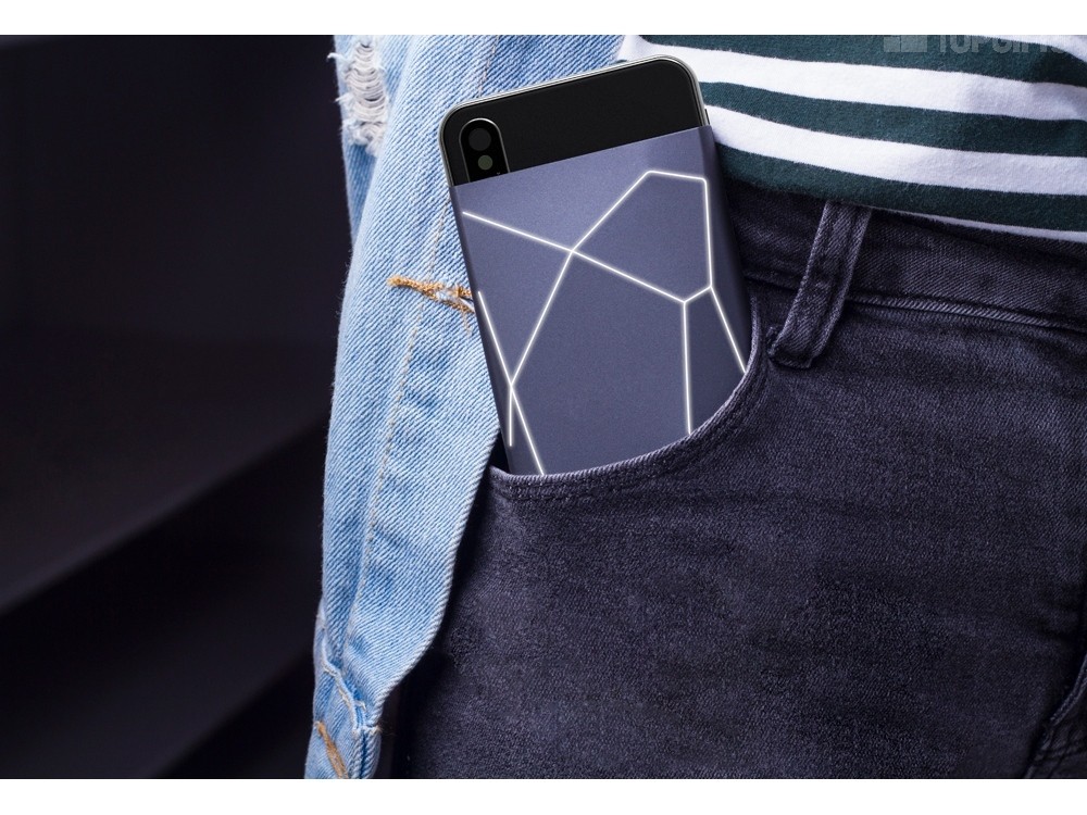 Внешний беспроводной аккумулятор Geo Wireless с подсветкой лого, 5000 mAh - 7