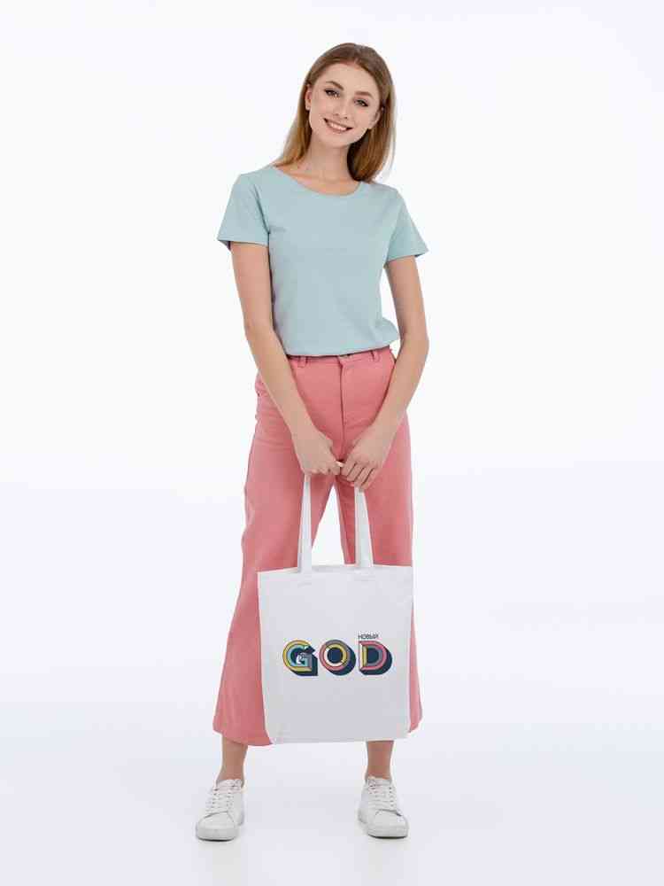 Холщовая сумка &laquo;Новый GOD&raquo;, белая - 4