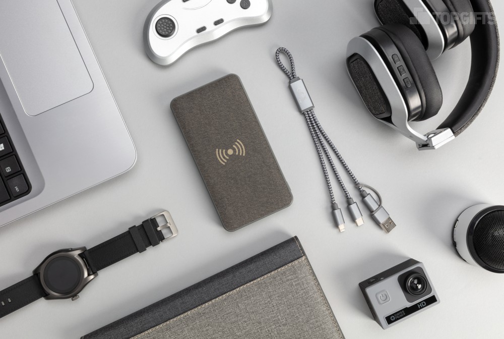 Внешний аккумулятор с беспроводной зарядкой Tela на 8000 мАч, 5W - 8