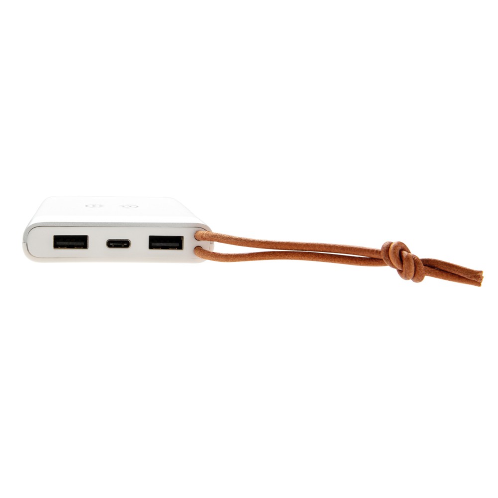 Внешний аккумулятор с беспроводной зарядкой Aria на 8000 мАч, 5W - 4