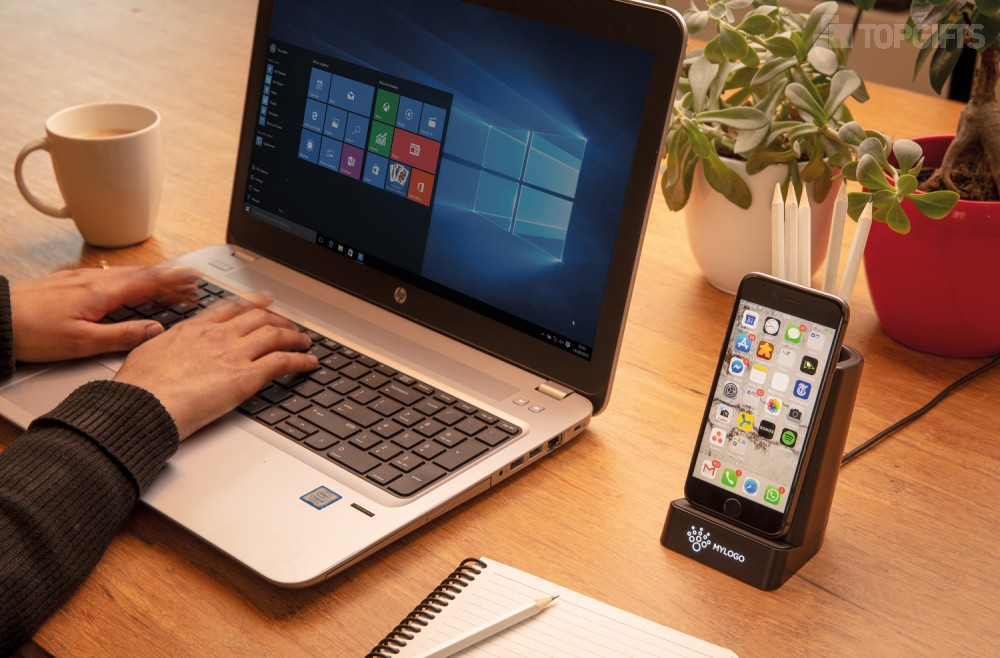 Док-станция Light up для беспроводной зарядки с подставкой для ручек, 5W - 8