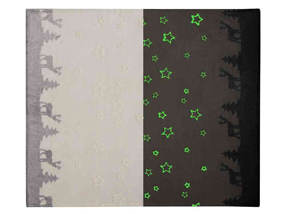 Плед из флиса Новогодний, светящийся - 2